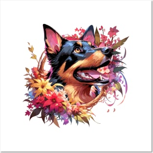 Australian Kelpie Joyful Mothers Day Dog Mom Gift Posters and Art